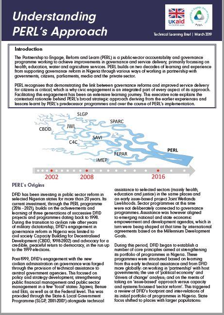 Understanding PERL’s Approach