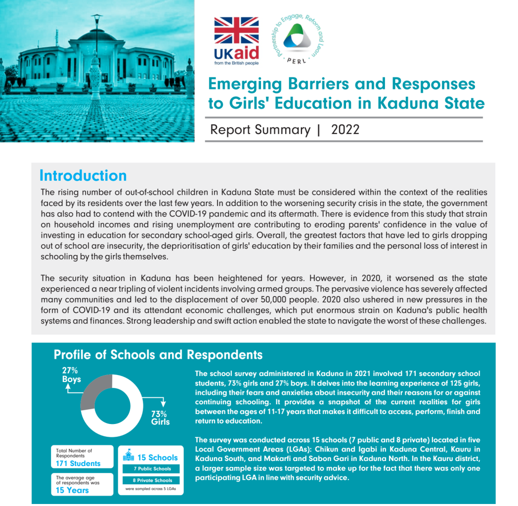 Emerging Barriers Report Summary - Kaduna State