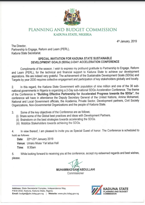 Appreciation Letter from Planning Commission