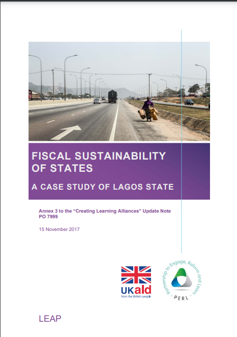 Fiscal Sustainability of States: A Case Study of Lagos