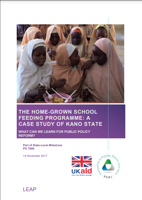 The Home-Grown School Feeding Programme: A Case Study of Kano State. What can we learn for Public Policy Reform?